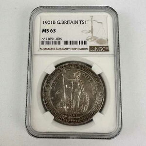 1901�N 1901B �C�M���X�f�� 1�h���d�� MS63 NGC �Ӓ�ς�