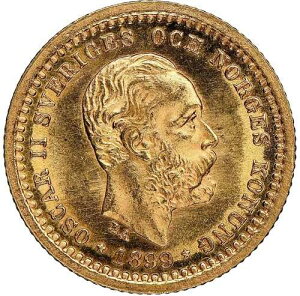 �X�E�F�[�f�� - 1899-EB - �I�X�J�[ II - 5�N���[�l - NGC MS64 - ���˖ʁI��