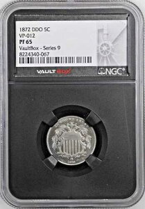 1872�N�V�[���h�j�b�P��DDO VP-012 ? NGC PF65- �󏭃v���[�t�R�C���i1872�N�����A950���j