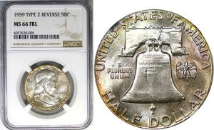 1959�N 50�Z���g NGC MS66FBL TYPE 2 REV �t�����N���� ~ �J���[���󏭁I�r�f�I�t��