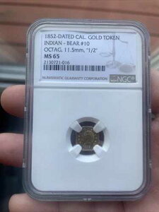 1852�N�J���t�H���j�A���݁A�C���f�B�A���A�x�A #10�AOCTAG 11.5mm�A1/2 NGC MS65