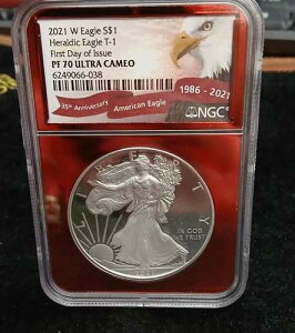 2021 W EAGLE S$1 HERADIC EAGLE T-1 �������s PF70 �E���g���J���I TP 10595