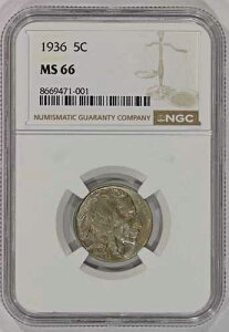 1936�N 5�Z���g �o�b�t�@���[�j�b�P�� NGC MS66 �J���t���g�[�j���O