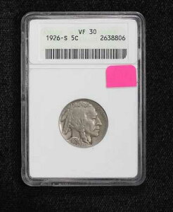 1926-S �o�b�t�@���[�j�b�P�� ANACS VF-30 4HNY