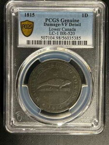 1815�N���J�i�_�}�O�_�������y�j�[�g�[�N�� PCGS VF �ڍ�