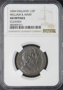 1694�N �C���O�����h 1/2�y�j�[ - NGC AU �ڍ׃N���[�j���O�ς� - �E�B���A���E�A���h�E���A���[ ?COINGIANTS?