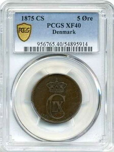 1875�N CS �f���}�[�N 5�I�[���A�N���X�`����9�� - ���ɗǍD�ȏ�ԁAPCGS EF 40