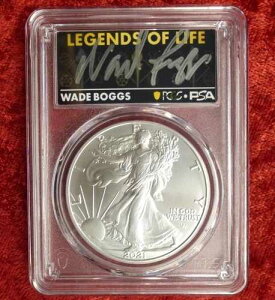 2021�N PCGS MS 70 ���񐶎Y�^�C�v2 �V���o�[�C�[�O���h���A�E�F�C�h�E�{�b�O�X���M�T�C������