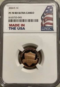 2024 S �v���[�t �����J�[�� �Z���g NGC PF 70 RD �E���g�� �J���I �t���b�O ���x��