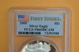 2005�N �V���o�[�C�[�O�� PCGS PR69 DCAM - ���x���́uW�v������