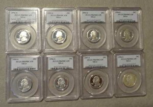 ALL S �~���g 1976 92 93 94 95 96 97 98 PCGS PR69DCAM 8 �V���o�[ �N�H�[�^�[ - �X���u