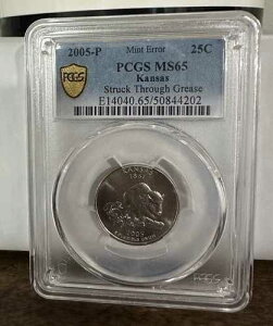 2005�N P �J���U�X ���V���g�� �N�H�[�^�[ �_�ɎK�т�O���[�X �~���g�G���[ PCGS 25�Z���g