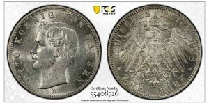 ���E�̋��: * 1908 D �h�C�c �o�C�G���� 2�}���N PCGS AU58*