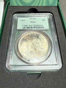 1923 OGH PCGS MS64 PQ �s�[�X�V���o�[�h�� ������� Vaultbox Vault Box