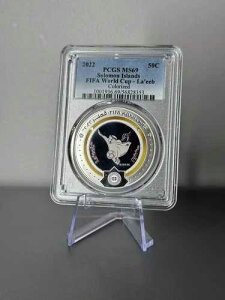 2022�N �\���������� 1/2�h���d�� �J�^�[�� FIFA���[���h�J�b�v PCGS MS69 �g�b�v�|�b�v 1/0
