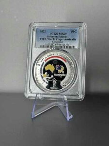 2022�N �\���������� 1/2�h���d�� �J�^�[�� FIFA���[���h�J�b�v PCGS MS69 �g�b�v�|�b�v 1/0