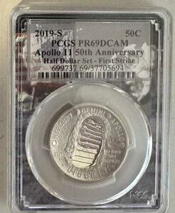 2019�N S�v���[�t �A�|��11�� 50���N�L�O �n�[�t�h�� .50C PCGS PR69 DCAM