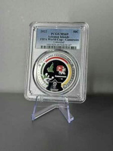 2022�N �\���������� 1/2�h���d�� �J�^�[�� FIFA���[���h�J�b�v PCGS MS69 �g�b�v�|�b�v 1/0