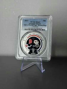 2022�N �\���������� 1/2�h���d�� �J�^�[�� FIFA���[���h�J�b�v PCGS MS69 �g�b�v�|�b�v 1/0