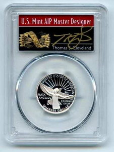 2022 S 25C �V���o�[ �}�� �A���W�F�� �N�H�[�^�[ PCGS PR70DCAM FS �g�[�}�X �N���[�u�����h �A���[�Y
