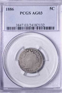 1886�N ���o�e�BV �j�b�P�� PCGS AG03 �L�[�f�[�g����