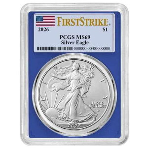 2026�N 1�h�� 1�I���X �A�����J���V���o�[�C�[�O�� PCGS MS69 FS �t���b�O���x�� �u���[�t���[��