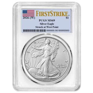 2026�N (W) $1 1�I���X �A�����J�� �V���o�[ �C�[�O�� PCGS MS69 FS �t���b�O���x�� �z���C�g�t���[��