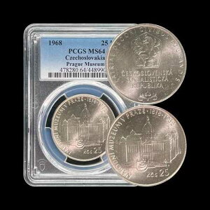 �`�F�R�X���o�L�A�B1968�N�A25�R���i�A��� - PCGS MS64 - Top Pop ?? �v���n���p�� 2