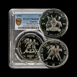 �E�K���_ 1993�N 1000�V�����O - PCGS PR68 - �g�b�v�|�b�v ?? FIFA���[���h�J�b�v USA