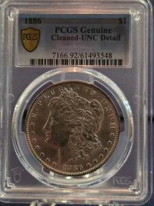 1886 P PCGS-�S�[���h�V�[���h UNC �V���o�[ ���[�K�� �_���[ - �O���[�h 12/25 �ڍז{���B