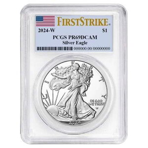 2024-W �v���[�t $1 �A�����J�� �V���o�[ �C�[�O�� PCGS PR69DCAM FS �t���b�O���x�� �z���C�g�t���[��