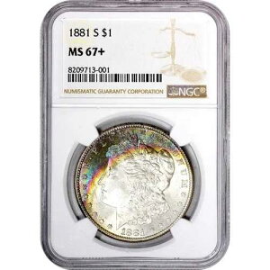 1881�N�� NGC MS67+ - �t�@���^�X�e�B�b�N�����X�^�[���C���{�[�g�[�j���O - �����K���V���o�[�_���[FF