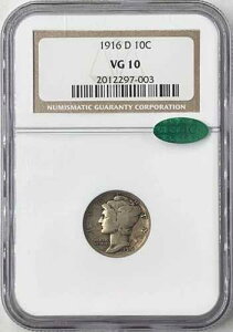 1916-D 10C NGC VG10 CAC �}�[�L�����[�_�C�� 2012297-003