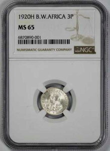 1920-H �p�����A�t���J 3p �X���[�y���X NGC MS 65 �g�b�v�|�b�v!