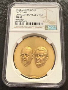 ���L�V�R 1964�N ���� 40.95�O���� NGC MS63 �V�������E�h�S�[���̖K��