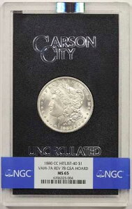 1880-CC VAM-7A Rev 78 Hitlist-40 �����K�� $1 MS 65 NGC GSA �z�[�h�{�b�N�X COA Pop 20/11