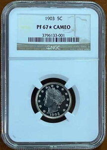 1903 P �v���[�t ���o�e�B V �j�b�P�� 5C NGC PR67* STAR CAM - �X�^�[�A�J���I!
