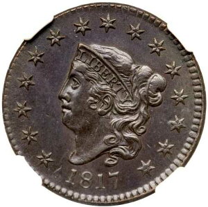 1817 N-16 R-1 NGC AU 58 15 �X�^�[ �}�g�����܂��̓R���l�b�g�w�b�h ���[�W�Z���g�R�C�� 1�Z���g