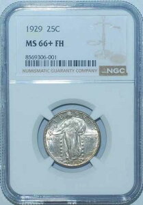 1929�N NGC MS66+FH �t���w�b�h�X�^���f�B���O���o�e�B�N�H�[�^�[ 25�Z���g