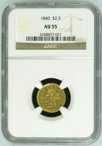 1840 NGC AU55 ���s����18,800�� ����2.50�h�� �N�H�[�^�[�C�[�O��
