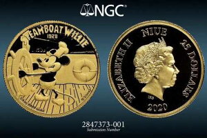 2020�N �j�E�G G$25 ���C�D�E�B���[ 1/4�I���X �S�[���h NGC PF70 UC FR 100�����蒒���B��