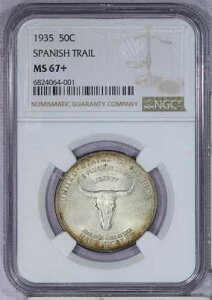 1935�N�� �X�p�j�b�V���E�g���C���E�n�[�t�h�� 50�Z���g NGC MS67+ �v���X�O���[�h�I - �X�[�p�[�I���W�i���I LB
