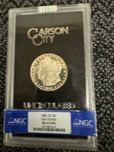 1881-CC GSA �z�[�h ���[�K�� �V���o�[ �_���[ $1 NGC MS 65 dmpl �J���I �����X�^�[�B