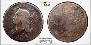 1793�N ���o�e�B�L���b�v �n�[�t�Z���g PCGS �\�ʁA�ō��A�F�ǍD TruView