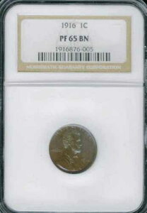 1916 NGC PR65 ���s���� 600 ? PNG �f�B�[���[�� $7,000!! ? �}�b�g�v���[�t 1C �����J�[���Z���g