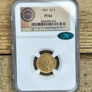 1903�N NGC CAC PF62 �S�[���h $2.5 ���o�e�B�w�b�h �v���[�t�R�C�� - �G���b�N�E�j���[�}�� ���x��