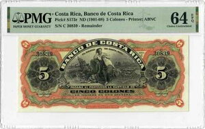 �R�X�^���J 10 �R���l�X ND (1901-08)�APMG 64�A�uBanco de Costa Rica�v�s�b�N�ԍ� S174r-