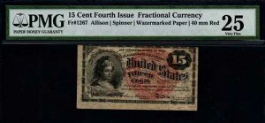 �� 4 �� 15c 1869-75 COLUMBIA PMG VF 25 �����ʉ�!