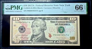 GEM 2017A 10�h���A�M������s�� - ���~���_�[ #89876547-PMG #66 EPQ UNC