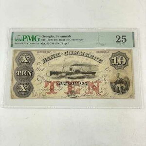 PMG�O���[�h �W���[�W�A�E�T�o���i 10�h���D 1850�N��`60�N�� �o���N�E�I�u�E�R�}�[�X 25 VF